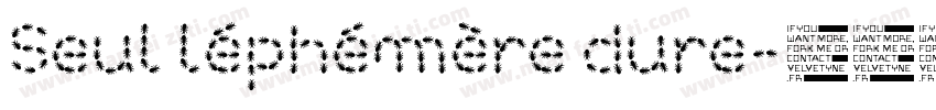 Seul léphémère dure字体转换